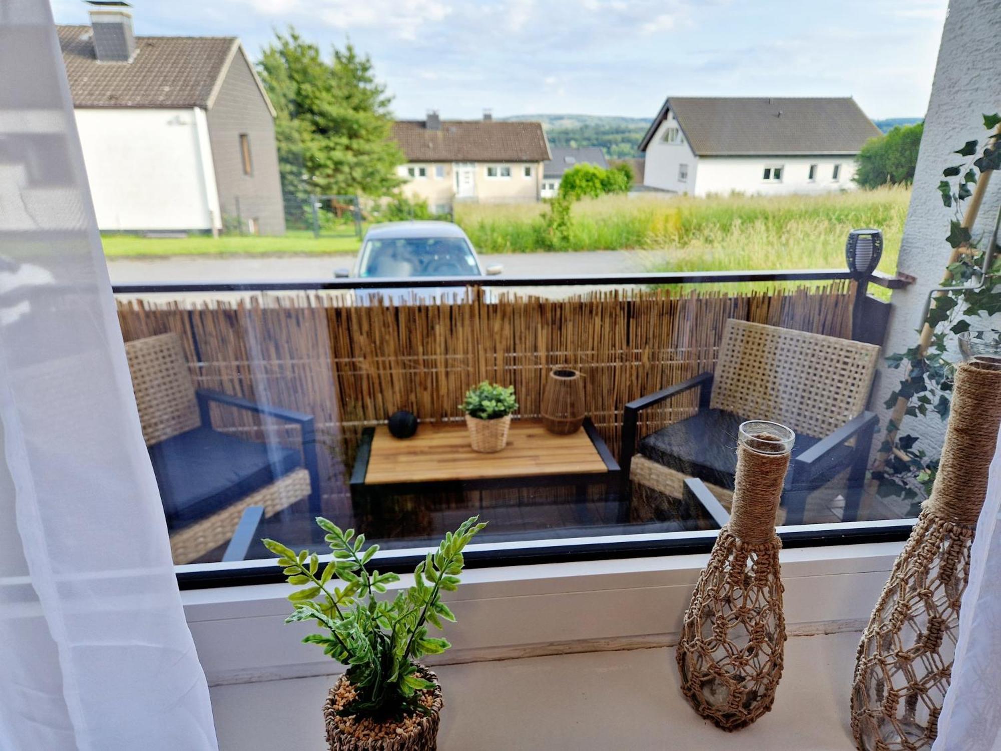 Ferienwohnung Sonnenhang Im Boho-Stil Mit Balkon Möhnesee Exterior foto